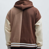 Sudadera XX Varsity Zip Up - Café