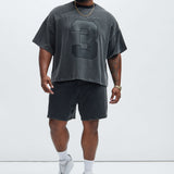 Camiseta Kyle - Deslavado Negro