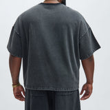 Camiseta Kyle - Deslavado Negro