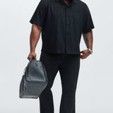 Camisa Show Up Short Sleeve Cuban - Negro