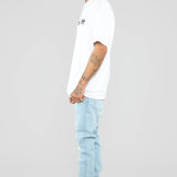 Camisa De Manga Corta Fresh - Blanco Negro
