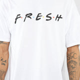 Camisa De Manga Corta Fresh - Blanco Negro