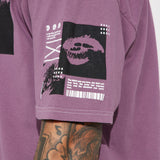 Camisa De Manga Corta All Seeing Eyes Oversized - Morado