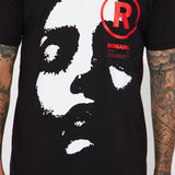 Camisa De Manga Corta Romance - Negro