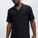 Camisa Top De Manga Corta Dawson - Negro