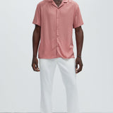 Camisa Top De Manga Corta Dawson - Color De Malva