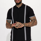 Camisa Polo Strikeout Short Sleeve - Negro