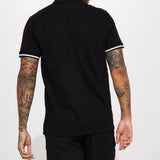 Camisa Polo Strikeout Short Sleeve - Negro