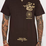 Camisa De Manga Corta Reality - Café