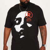 Camisa De Manga Corta Romance - Negro