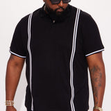 Camisa Polo Strikeout Short Sleeve - Negro