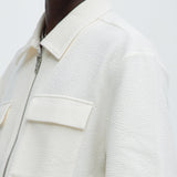 Camisa Lewis Zip Up - Crema