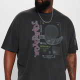 Camisa De Manga Corta Worldwide Oversized - Negro