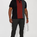 Camisa Polo Kingpin Short Sleeve - Negro/Combinado