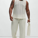 Camiseta De Tirantes Atlas Textured - Blanco