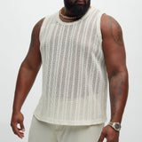 Camiseta De Tirantes Atlas Textured - Blanco