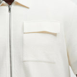 Camisa Lewis Zip Up - Crema