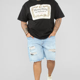 Camiseta Hennything Is Possible Short Sleeve Crew - Negro
