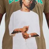 Camisa De Manga Corta Lil Wayne Tunechi - Café