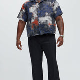 Camisa Galaxy Tapestry - Azul/Combinado