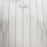 Camisa De Manga Corta Vertical Striped - Hueso