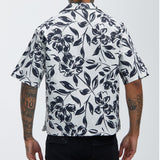 Camisa Noche Flor - Blanco/Combinado