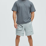 Camisa De Manga Corta Oversized Heavyweight - Carbón