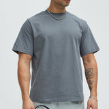 Camisa De Manga Corta Oversized Heavyweight - Carbón