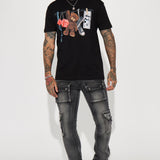 Camisa De Manga Corta What A Time To Be Outside - Negro