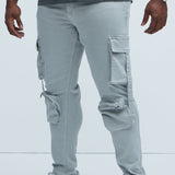 Pantalones Tipo Cargo Bradford Skinny - Gris