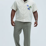 Camisa Alban Embroidery - Hueso