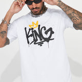 Camisa De Manga Corta Drip King - Blanco