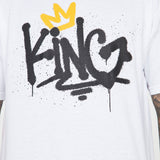 Camisa De Manga Corta Drip King - Blanco