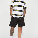 Camisa De Manga Corta Shred Gnar - Off White/combo