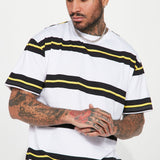 Camisa De Manga Corta Shred Gnar - Off White/combo