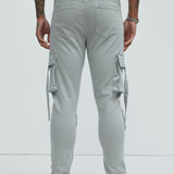 Pantalones Tipo Cargo Bradford Skinny - Gris