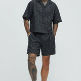 Camisa Abotonada Bravo Cropped - Negro
