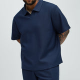 Camisa Polo Turner Short Sleeve - Azul Marino