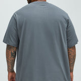 Camisa De Manga Corta Oversized Heavyweight - Carbón