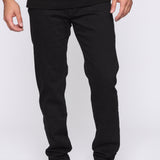 Pantalón De Mezclilla Mike Straight - Negro