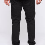 Pantalón De Mezclilla Mike Straight - Negro