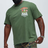 Camisa De Manga Corta Wild Thing Trip - Verde Salvia