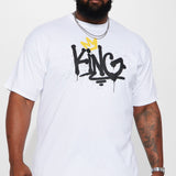 Camisa De Manga Corta Drip King - Blanco