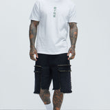 Camisa De Manga Corta Never Give Up Balance - Blanco
