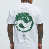 Camisa De Manga Corta Never Give Up Balance - Blanco