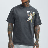 Camisa De Manga Corta Divine Within - Negro