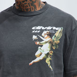 Camisa De Manga Corta Divine Within - Negro
