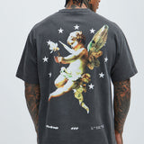 Camisa De Manga Corta Divine Within - Negro