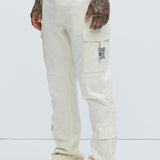 Pantalón Nikko Slim Flare - Crema