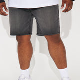 Short De Mezclilla Cornell Slim - Deslavado Negro